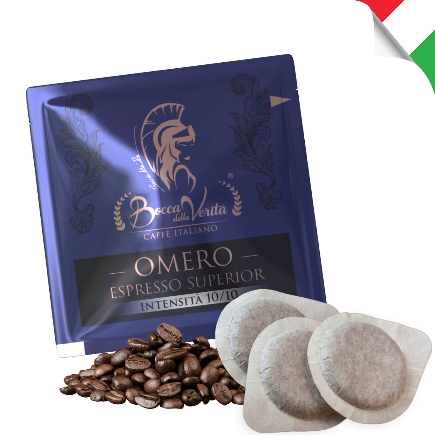 Omero Espresso Superior, Café Italiano en Cialde Monodosis ESE 44mm