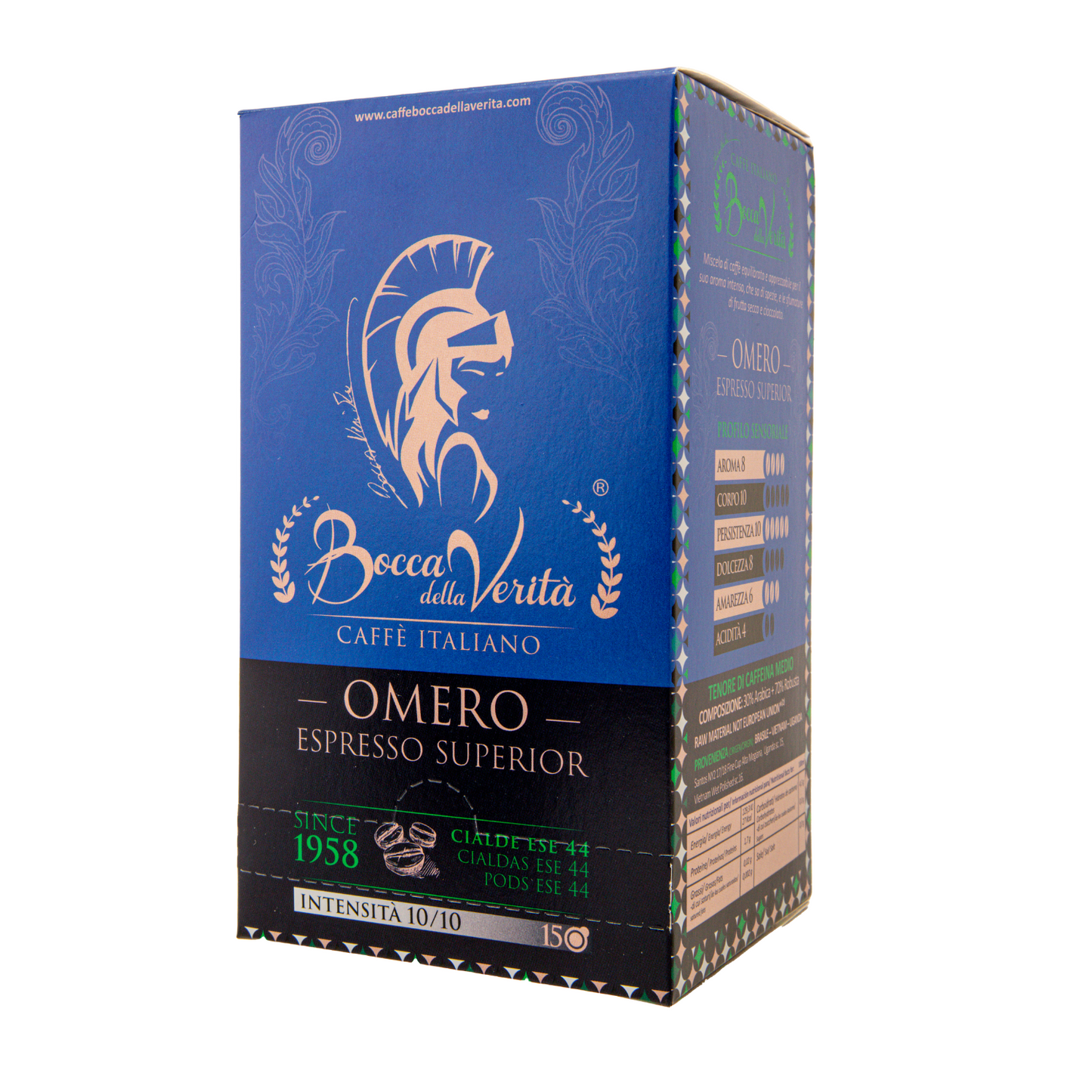 Omero Espresso Superior, Café Italiano en Cialde Monodosis ESE 44mm