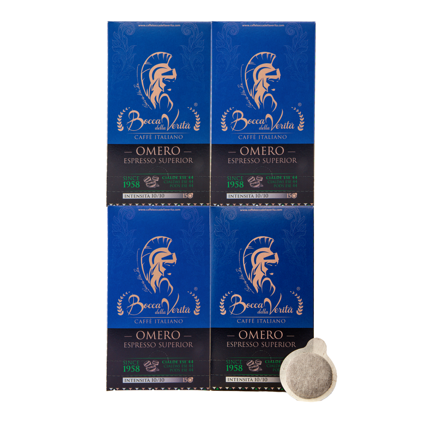 Omero Espresso Superior, Café Italiano en Cialde Monodosis ESE 44mm